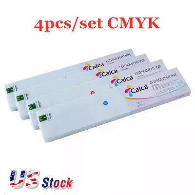 US Stock 4pcs/set CMYK Calca Compatible 440ml Roland ECO-Sol Max Ink Cartridge • $216