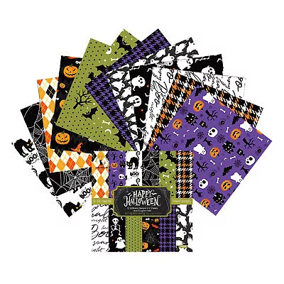 Halloween Scrapbook Paper Vintage 12 Designs Halloween Pattern Craft Paper • $20.89