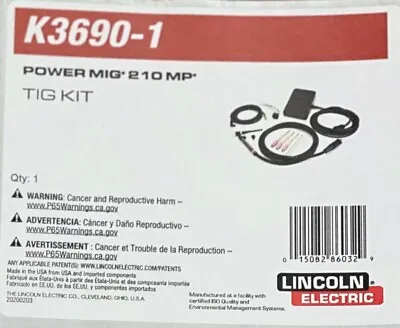 OPEN BOX NEW. Lincoln Electric K3690-1 TIG Kit For The Power MIG 210 MP. • $719.99