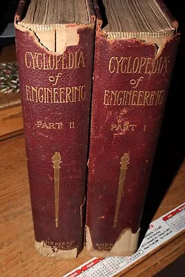 Cyclopedia Of Engineering Vol. 1 + 2  Automobile Engines Combustion 1904 Steam • $34.99