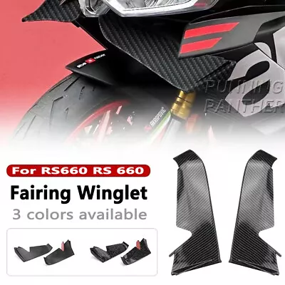 Front Fairing Winglet Aerodynamic Wing Kit Spoilers For Aprilia RS660 RS 660 • $115