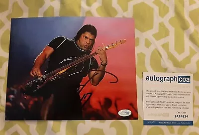 Robert Trujillo Of Metallica Signed Autographed 8x10 Photo ACOA COA #SA74834 • $99.99