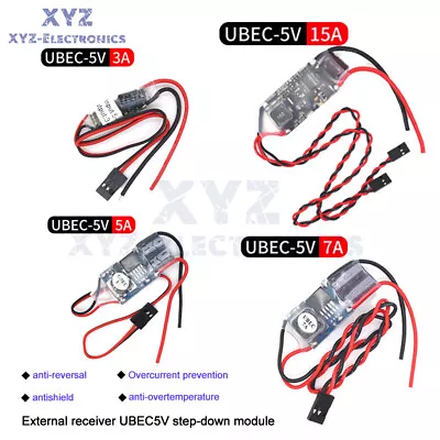 FPV RC UBEC 5V 3A 5A 7A 15A External Receiver Step Down Voltage Regulated Module • $2.69