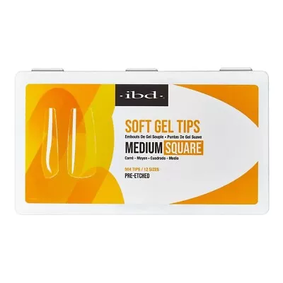 Ibd Soft Gel Tips Box - Medium Square (504pcs 12 Sizes) • $17.99