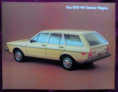 1979 Volkswagen Dasher Wagon Sales Brochure Sheet VW - 11 X 8.5 • $7