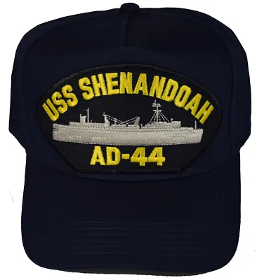 USS SHENANDOAH AD-44 SHIP HAT - NAVY BLUE - Veteran Owned Business • $25.28