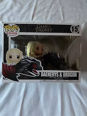 Funko Pop! Rides: Game Of Thrones #15 - Daenerys Targaryen (w/ Drogon). NIB VGC • $21.99