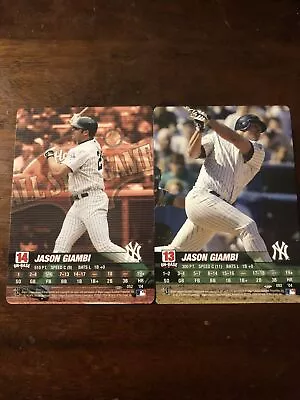 2004 MLB Showdown Jason Giambi 2 Card Lot TD And PR All Star Game 14 On-Base • $4.99