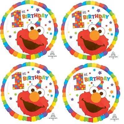 4x 18  Elmo 1st Birthday Foil Mylar Balloon Party Decoration • $12.99