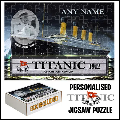 Personalised Titanic Jigsaw Puzzle-Best Gift For Fans  Add Any Name • £11.99