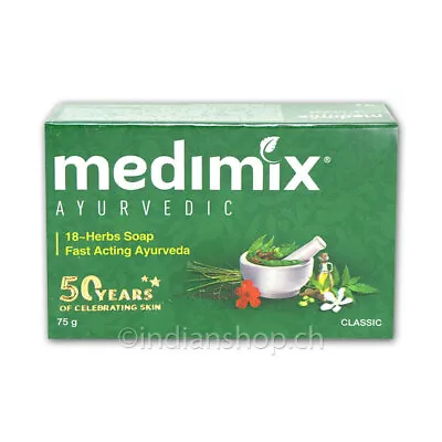 Medimix Ayurvedic Classic 18 Herbs Soap  75gm Free Ship • $11.61