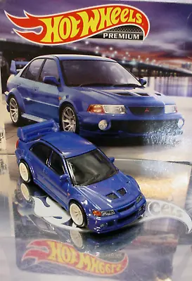 Hot Wheels Premium MITSUBISHI LANCER EVOLUTION VI ☆blue EVO🔥LOOSE Car Culture • $10.96