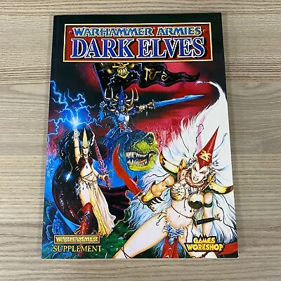 Dark Elves Warhammer Armies Army Book Oldhammer 1995 The Old World Elf Rules • £34.95