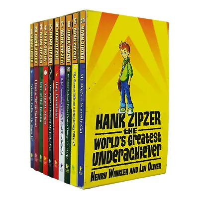 Hank Zipzer 10 Books Set By Henry Winkler And Lin Oliver - Ages 7-9 - Paperback • £13.98