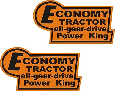  2 -  Economy Tractor Power King Vinyl Decal 3 12   X  6 12  • $9.99