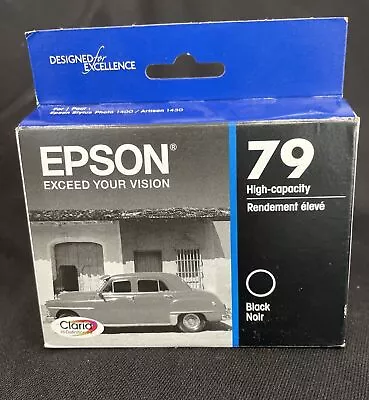 Epson Black Ink Cartridge 79 High Capacity Genuine T079120 Sealed • $15.99