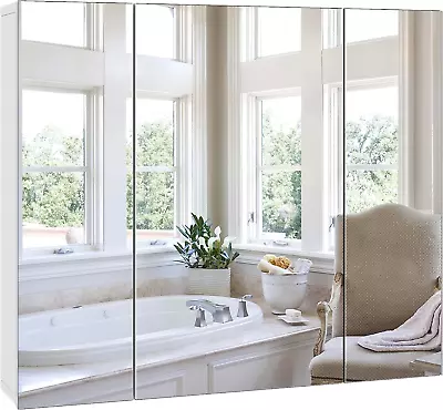 Bathroom Mirror With Storage 27.6 X 23.6 In Medicine Cabinet For Bathroom With  • $134.99