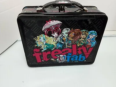 Monster High Freaky Fab Large Embossed Tin Lunch Box! • $6.99