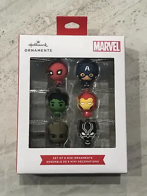 Hallmark Ornaments Marvel Avengers Set 6 Mini Figures Ornaments Iron Man Groot • $14.95