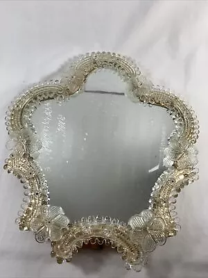 VINTAGE ITALIAN MURANO TABLE OR WALL MIRROR 1950’s • $189.99