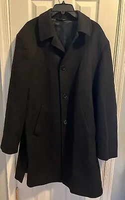 Mario Valente Overcoat Trench Coat 42L Wool & Cashmere Pristine Condition Italy • $58