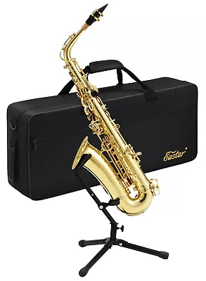 🎷 Eastar Alto Saxophone E Flat F Key Student School Band Alto Sax | Refurbished • $199.99
