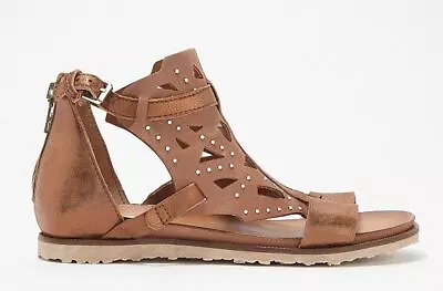 Miz Mooz Leather Embellished Sandals Taylor Bronze • $54.99