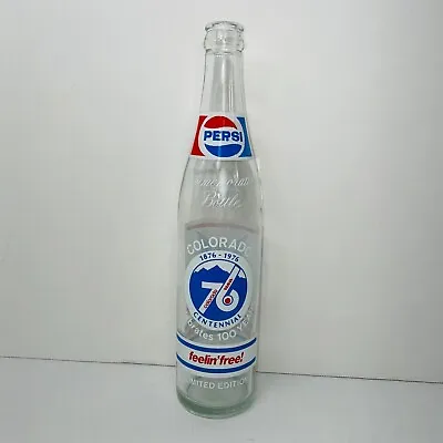 Vintage Pepsi Bottle America's Bicentennial 1976 Colorado Centennial Limited Ed • $7.99