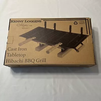 Kenny Loggins Cast Iron Tabletop Hibachi BBQ Grill Camping NEW • $43.99