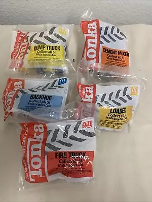 New McDonalds Happy Meal Tonka Truck Toys Complete Set Of 5 - 1992 NIP • $15