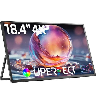 UPERFECT 18  4K Portable Monitor 3840*2160 Ultra-Slim Screen W/Adjustable Stand • $369.99