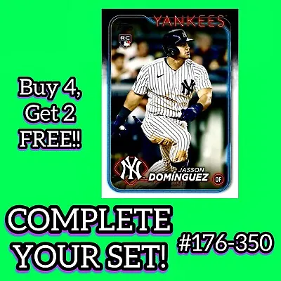 2024 Topps Series 1 Baseball COMPLETE YOUR SET! You Choose Cards #176-350 🔥💎🔥 • $0.99