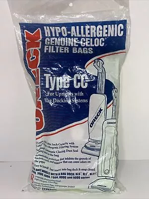 ORECK Type CC Vacuum Bags 8 Pack - Fits Models With Bag Docking Systems • $12.58