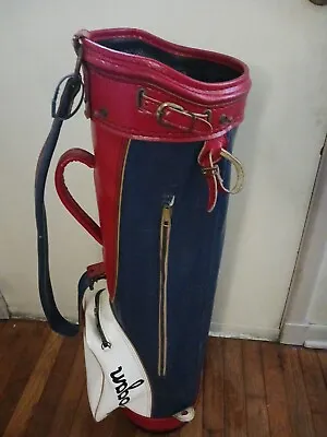 Vintage Ben Hogan Golf Bag Red White Blue AMC Sun Jet • $45