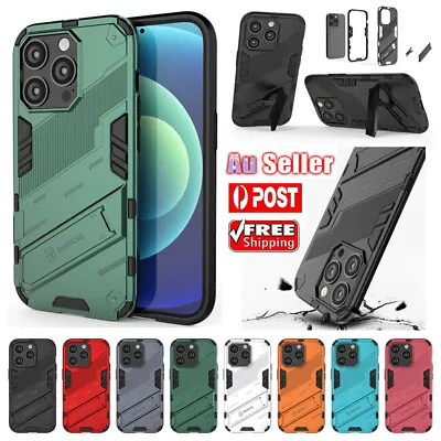 $10.59 • Buy Armor Case Stand Heavy Duty Cover For IPhone 14 13 12 11 Pro XS Max SE 8 7 Plus