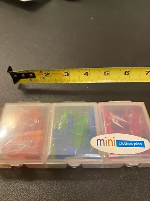 Mini  Multicolor Clothespins 48-Count • $5.95