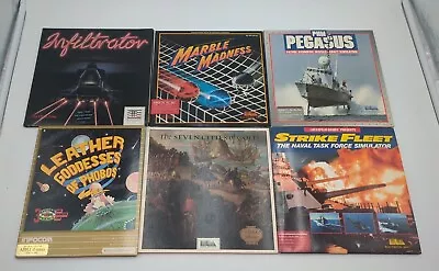 Lot Of 6 Games For Apple II Computer; Leather Goddesses Of Phobos Infiltrator • $29.99