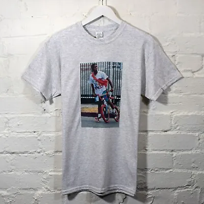 Actual Fact ASAP Rocky With Bike Printed Ash Grey T-shirt A$AP Hip Hop Tee  • £20