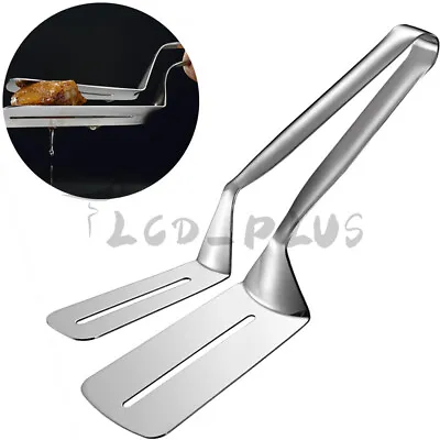 $7.55 • Buy Stainless Steel Steak Clamp Food Bread Meat Clip Tongs BBQ Kitchen Cooking Tool