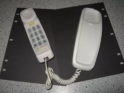 Landline Phone White Big Push Button Corded Telephone Vintage Clean Working • $9.99