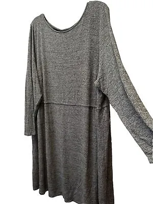 J. Jill Wearever Collection Gray Heather Knit Light Sweater Dress Women Plus 2X • $33.10