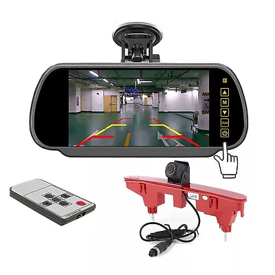 HD Brake Light Reverse Camera 7  Mirror Monitor For Peugeot Partner 2008 To 2022 • £114.99