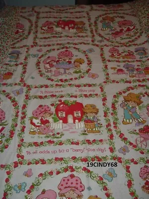 Vintage Used 1980 Jc Penney Strawberry Shortcake Canopy Top For Twin Bed • $39.99