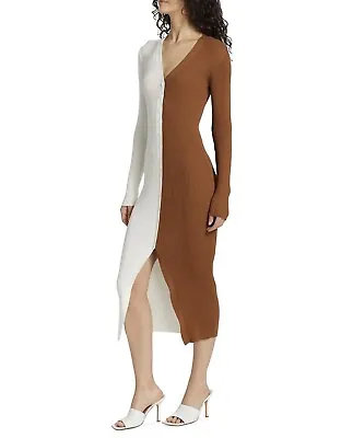 $88 • Buy NWOT! • STAUD • Shoko Colorblock Body-Con Sweater Dress • Size XS • Retail $165