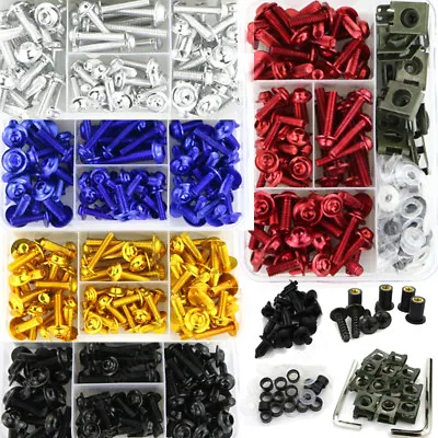 $19.34 • Buy M5 M6 Alloy Motorcycle Complete Fairing Bolts Kit Body Screws Nuts Fit For Honda