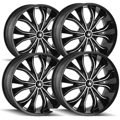 (4) Mazzi 342 Hustler 20x8.5 5x112/5x120 +35 Black/Machined Wheels Rims 20  Inch • $791.96