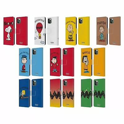 OFFICIAL PEANUTS CHARACTERS LEATHER BOOK WALLET CASE FOR APPLE IPHONE PHONES • $22.95