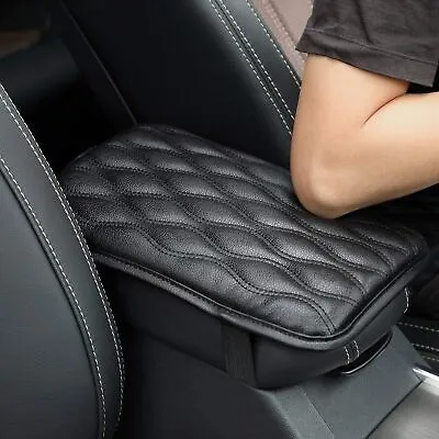 Car Accessories Car Armrest Cushion Cover Center Console Box Pad Protector Black • $9.89