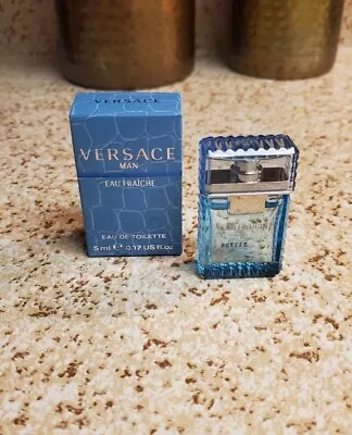 Versace Man Eau Fraiche Eau De Toilette Mini Splash 0.17 Fl OZ • $18