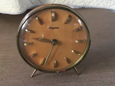 Vintage MCM Kienzle Dugena 6” Teak Desk Or Wall Clock • $234.37